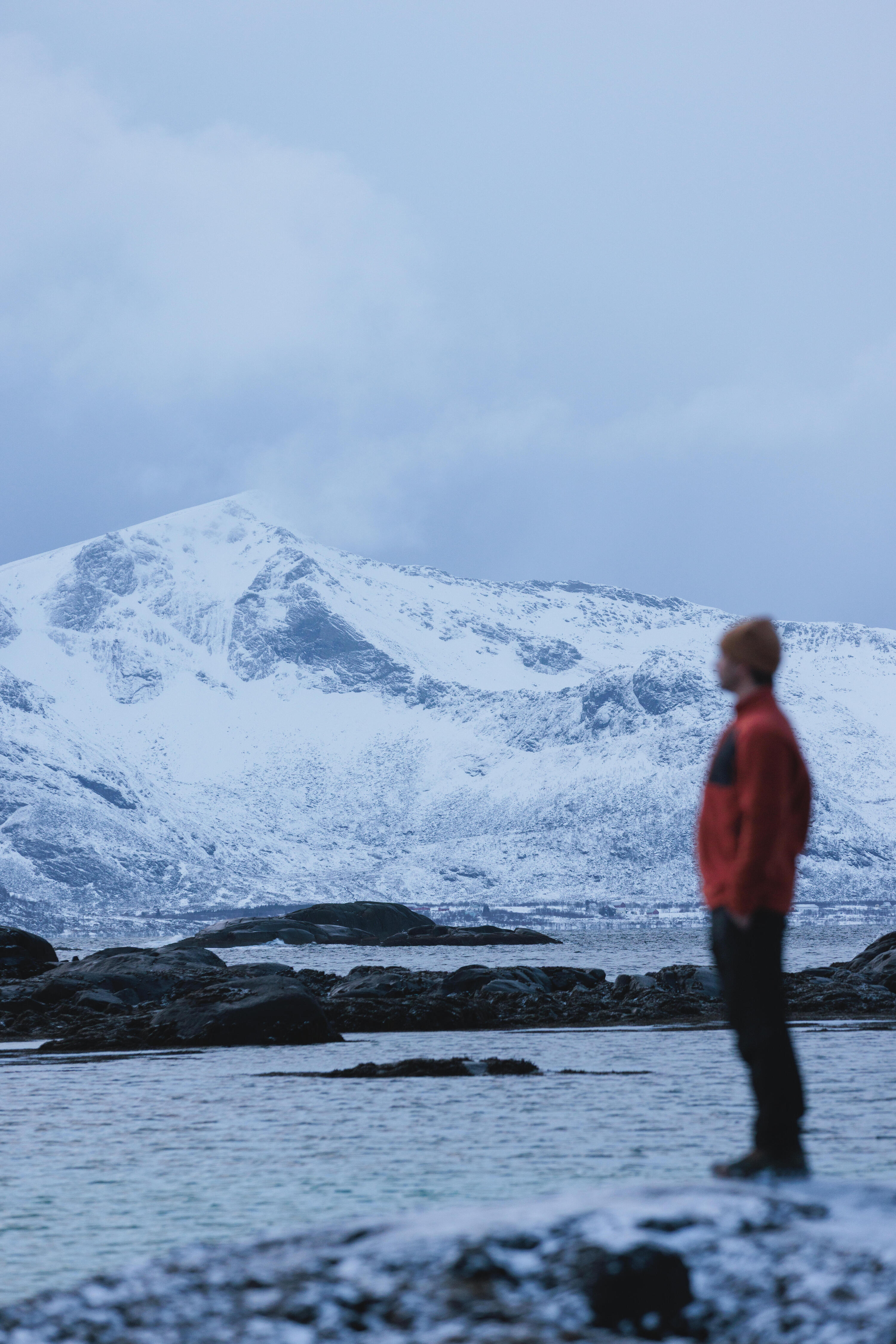 Polaire de randonnée montagne homme, MH500 full zip pocket rouge 8/9