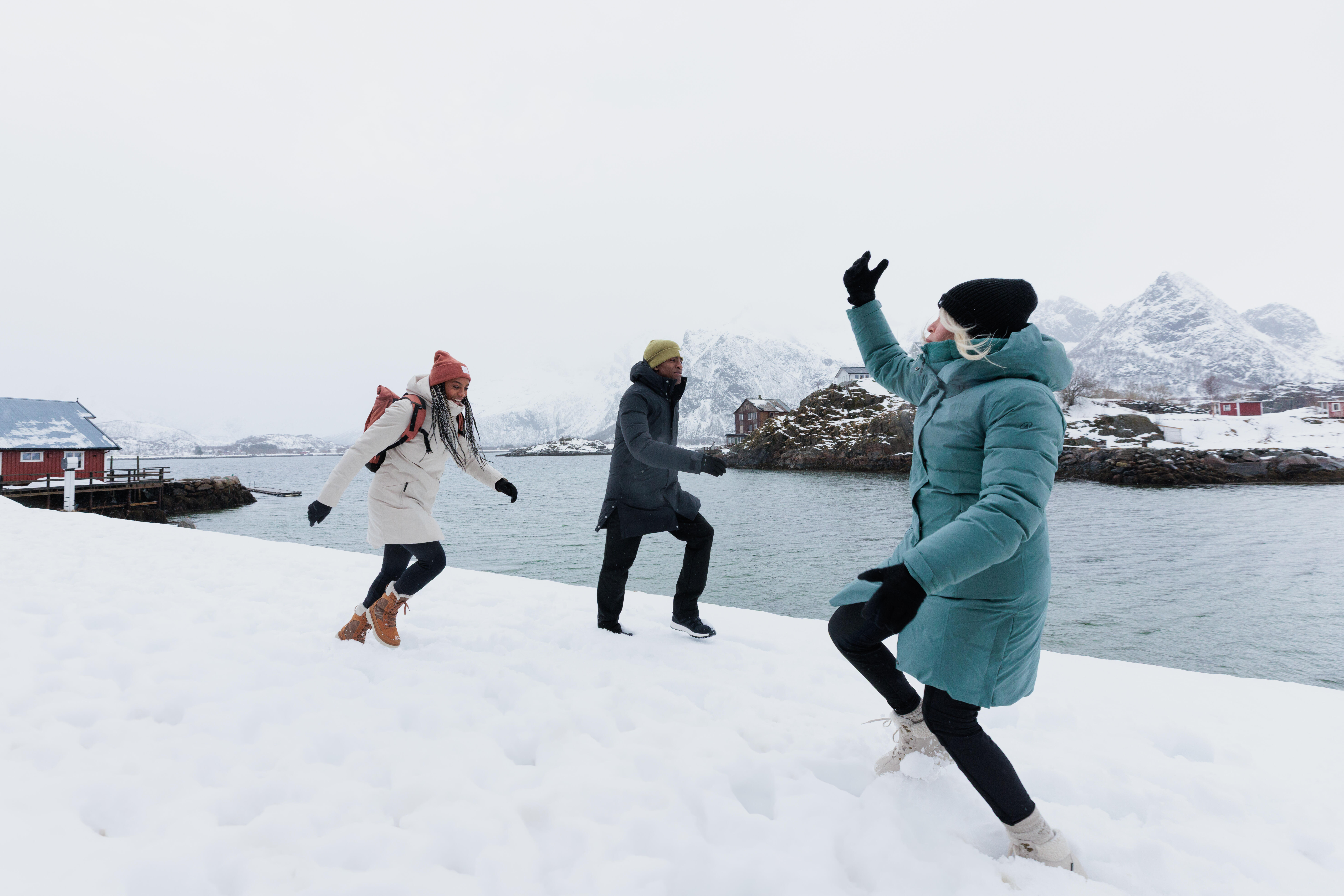 Bottes d’hiver imperméables en cuir femme, NH 900 - QUECHUA