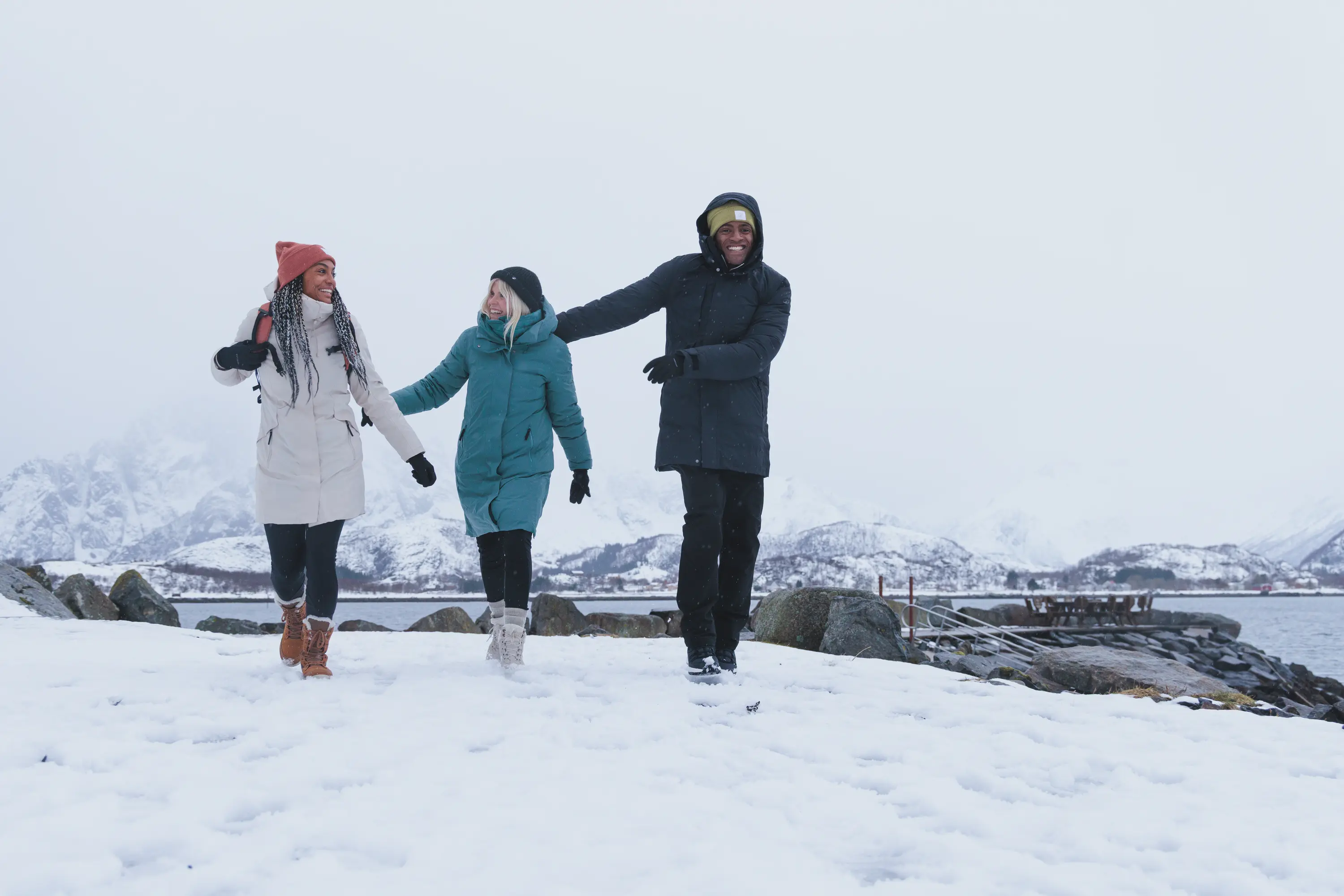 caminhar na neve