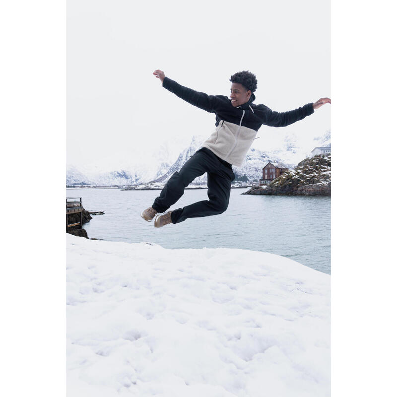 Erkek Sıcak Tutan Outdoor Pantolon - Siyah - SH500