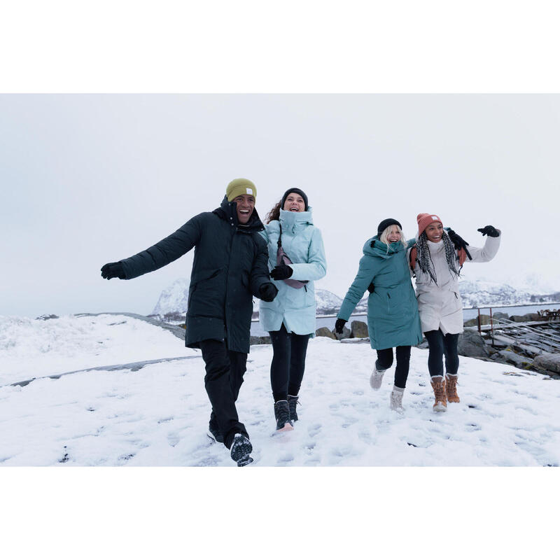 Parka de randonnée -10°C imperméable femme, NH500 vert