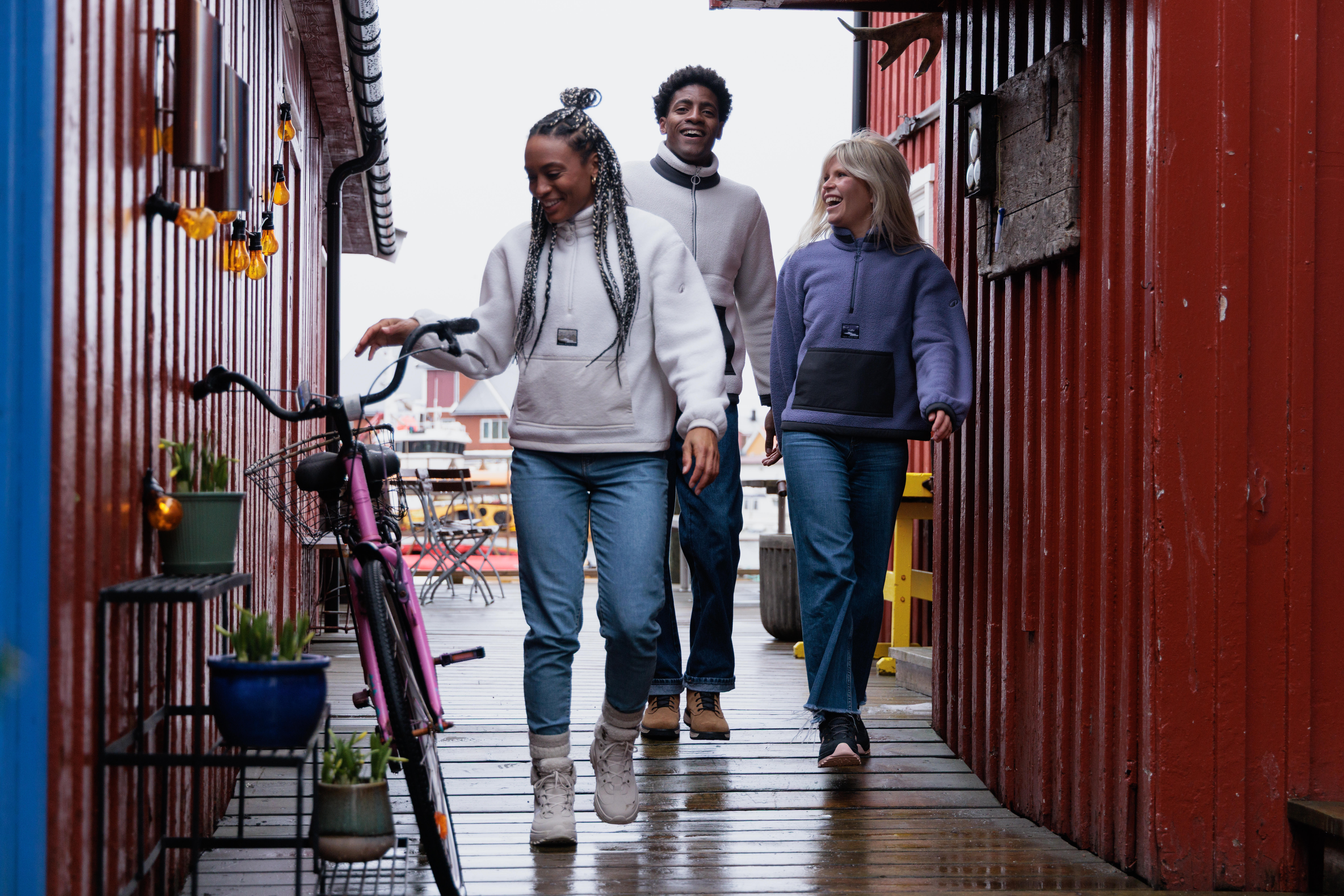 Women's Half-Zip Sherpa Fleece Hiking Sweater, MH 100 - QUECHUA