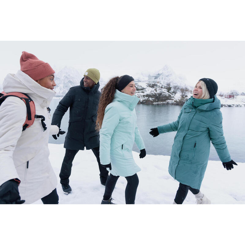 Parka de randonnée -10°C imperméable femme, NH500 vert