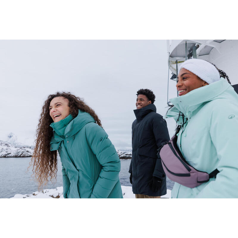 Parka de randonnée -10°C imperméable femme, NH500 vert
