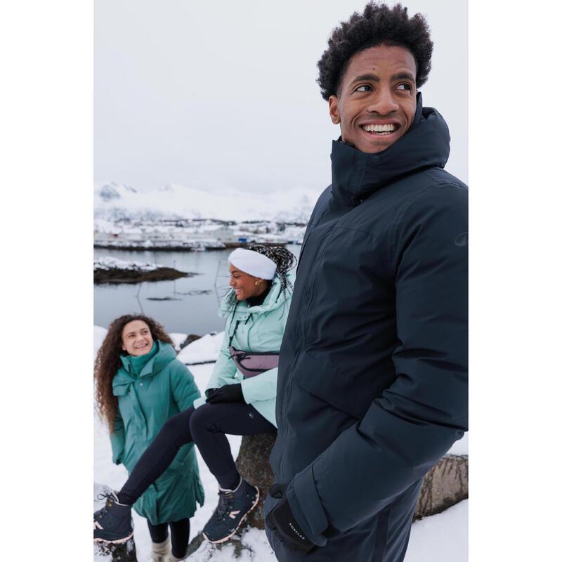 Parka de randonnée -10°C imperméable femme, NH500 vert