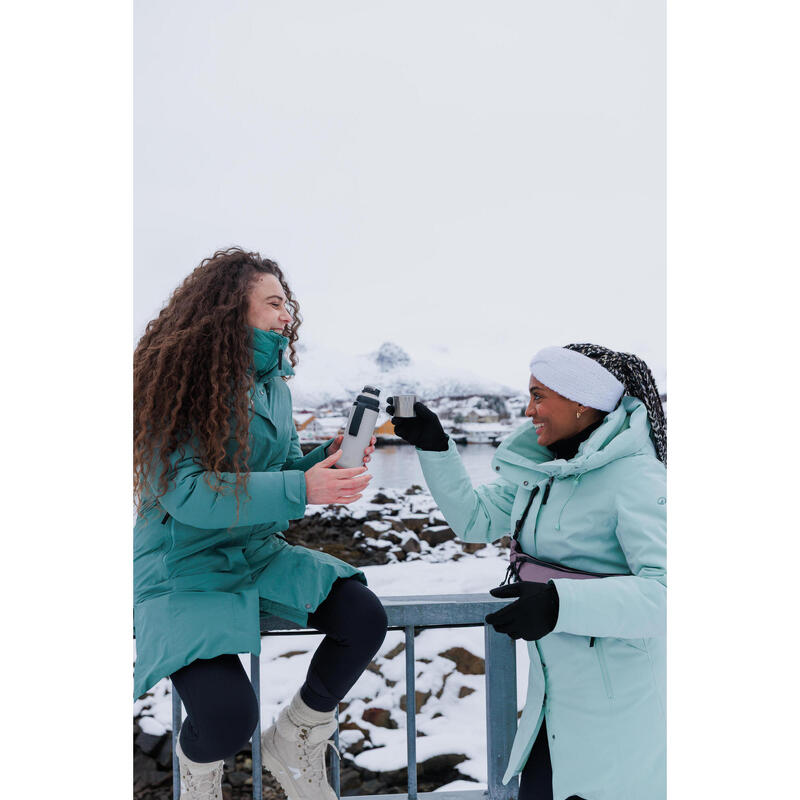 Parka de randonnée -10°C imperméable femme, NH500 vert