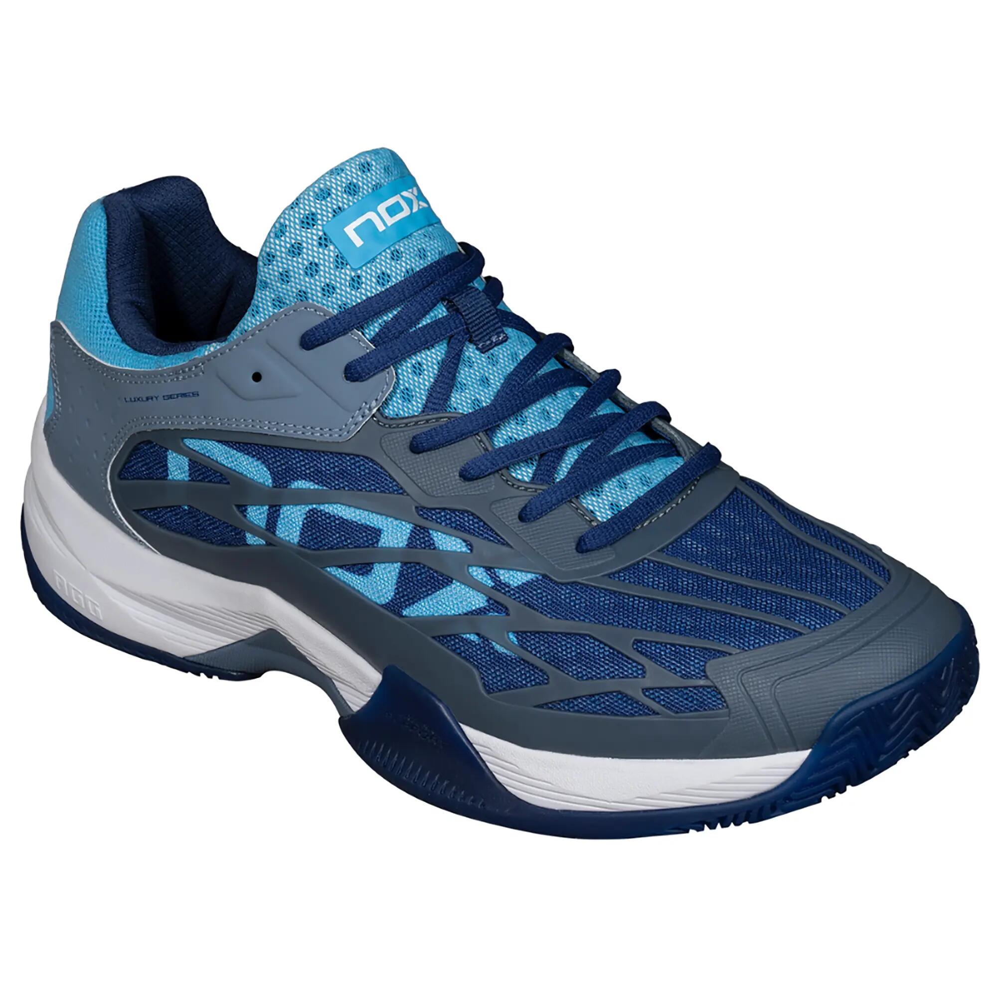 ZAPATILLAS PÁDEL NOX AT10 LUX STONE/BONNIE HOMBRE AZUL 4/6