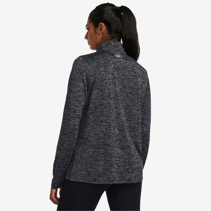 Bluză de trening cu guler și fermoar Under Armour Tech Twist Gri Damă