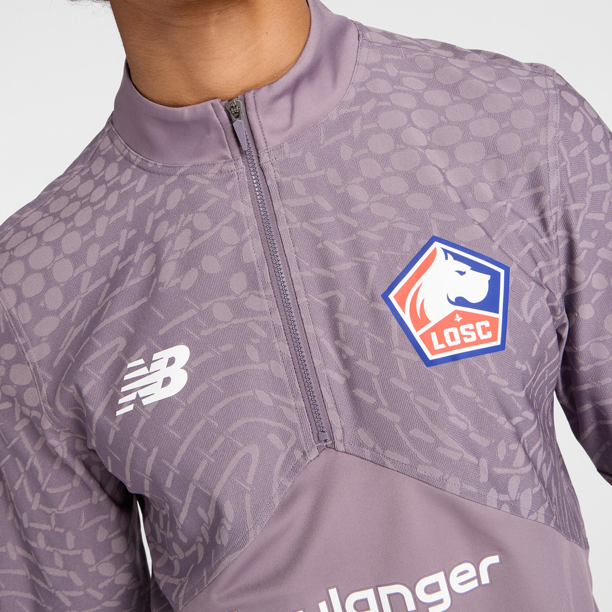 VESTE LOSC LILLE 1/4 ZIP ENFANT 25/26 VIOLET 4/6