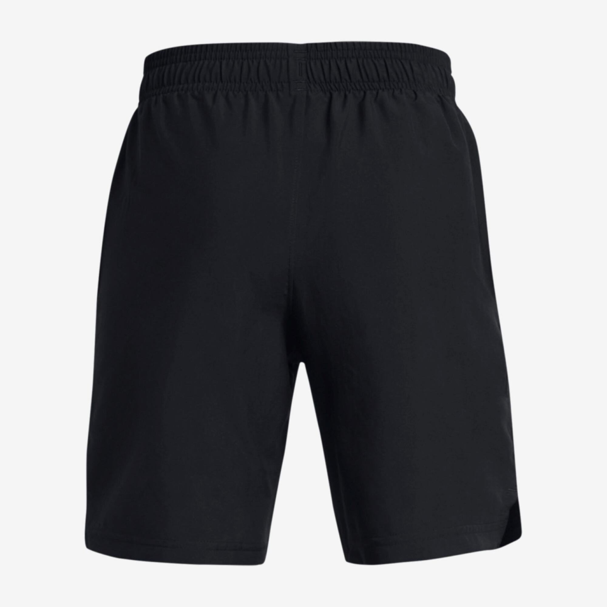 Short enfant UA Woven, noir 3/3