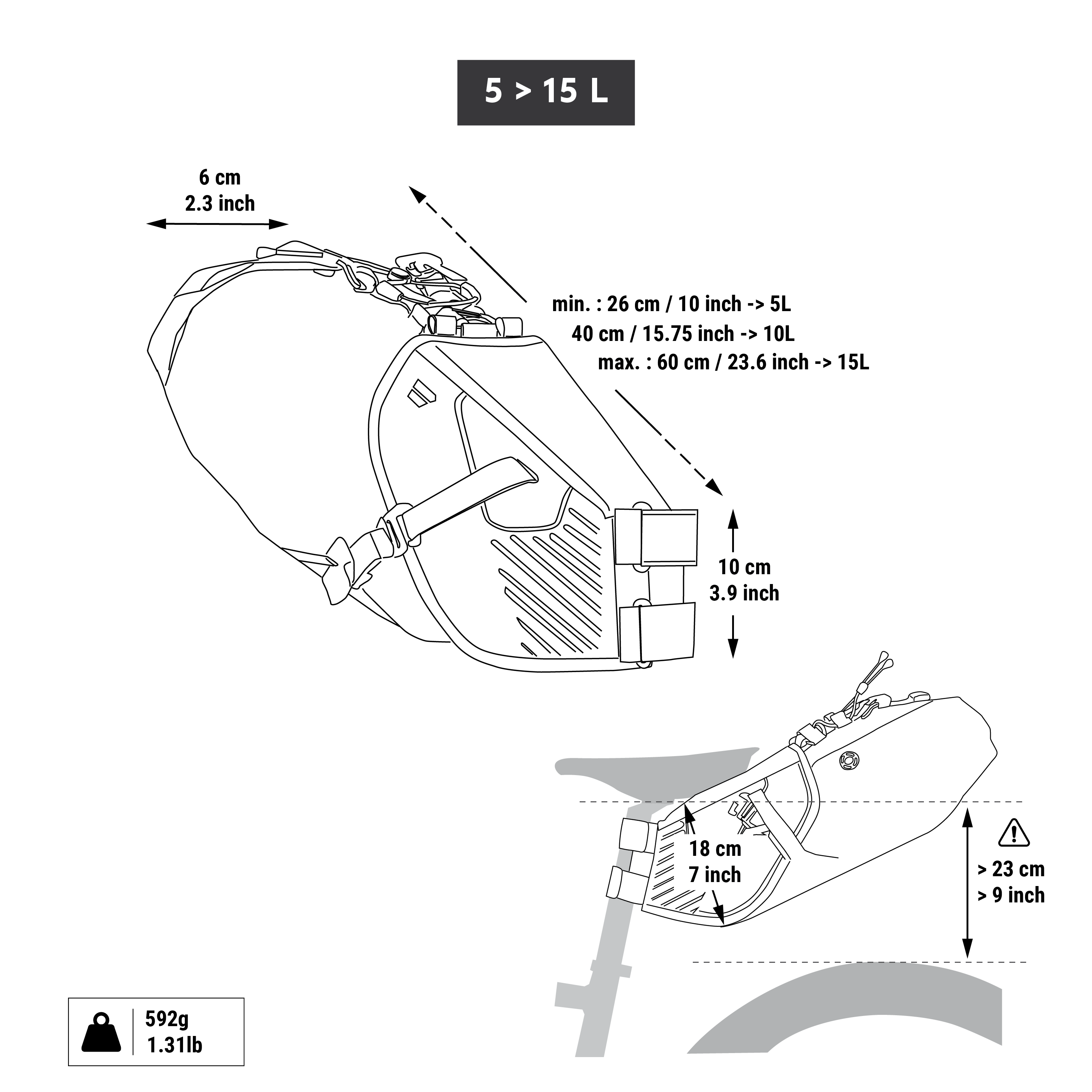 Bikepacking Saddle Harness - ADVT 900