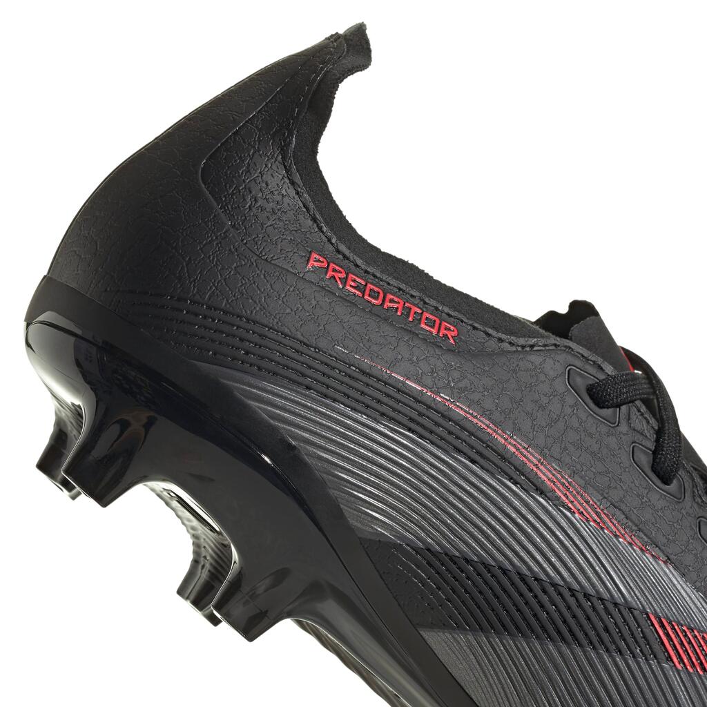 Chaussures de football adidas Predator League FG/MG – Noir/Gris/ Rouge lumineux