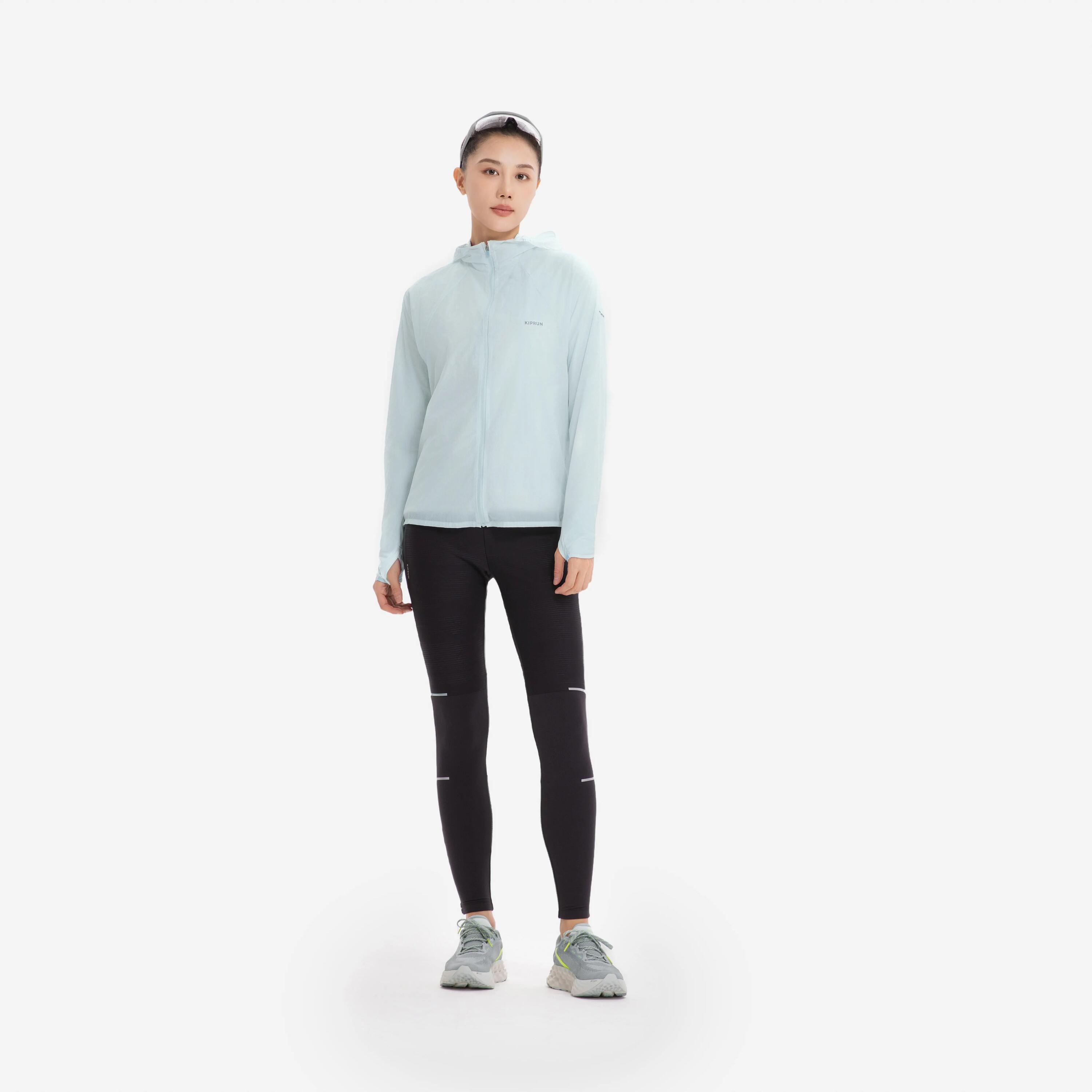 Veste coupe-vent de running & trail running Femme - KIPRUN Run 900 Wind Vert 8/21