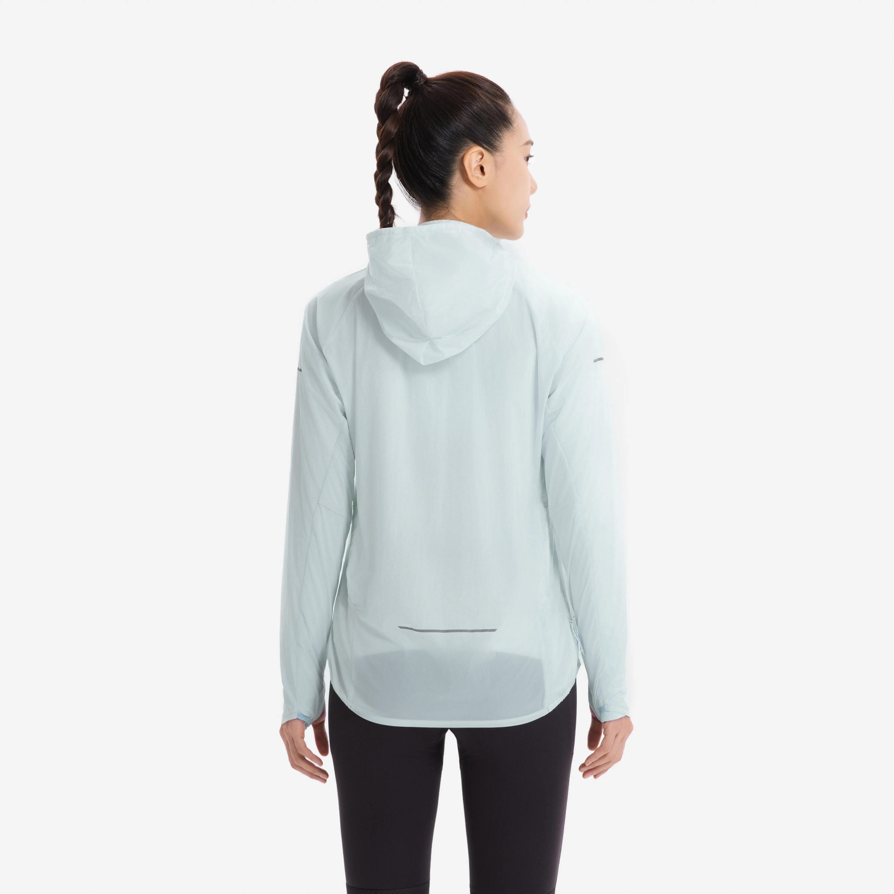 Veste coupe-vent de running & trail running Femme - KIPRUN Run 900 Wind Vert 4/21