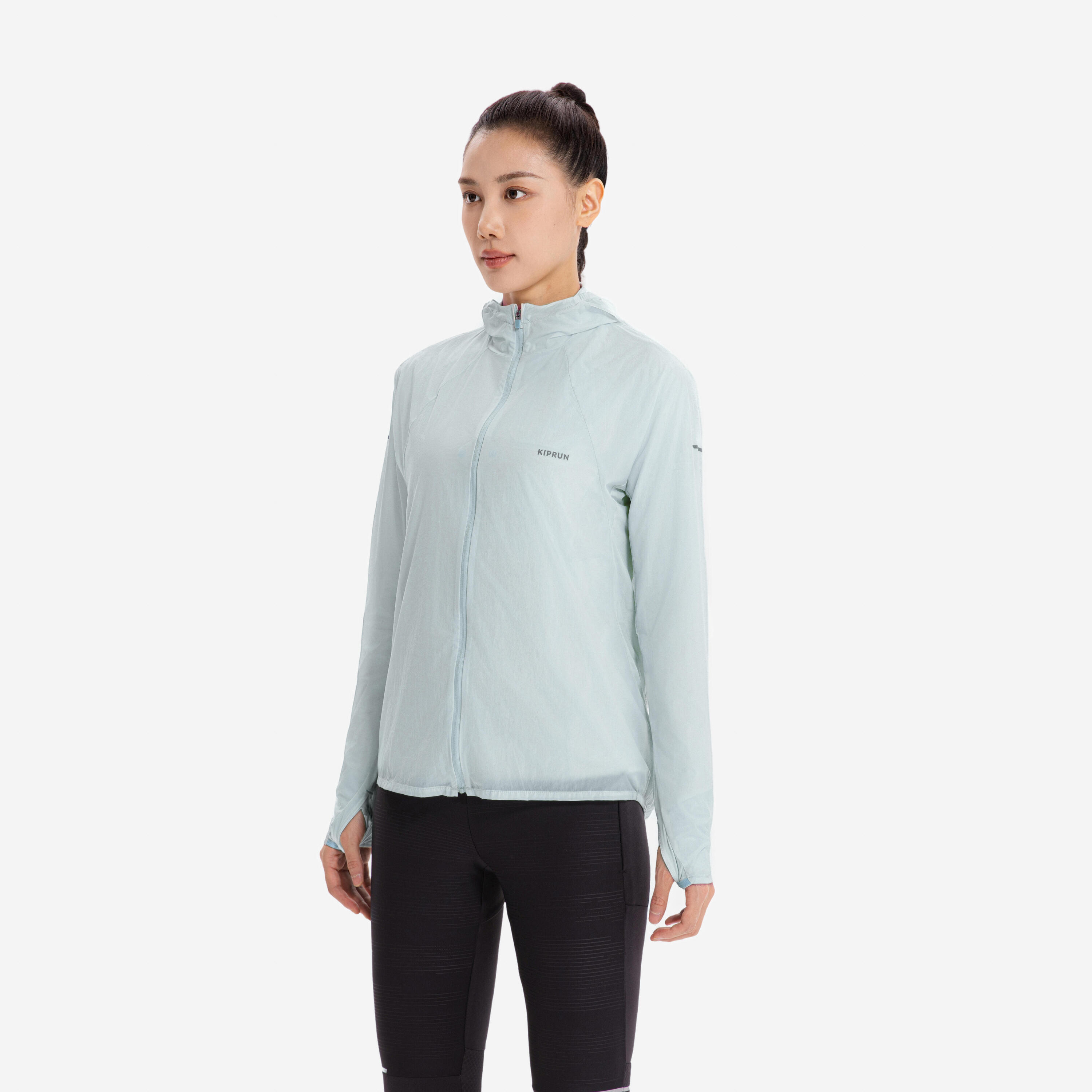 Veste coupe-vent de running & trail running Femme - KIPRUN Run 900 Wind Vert 2/21