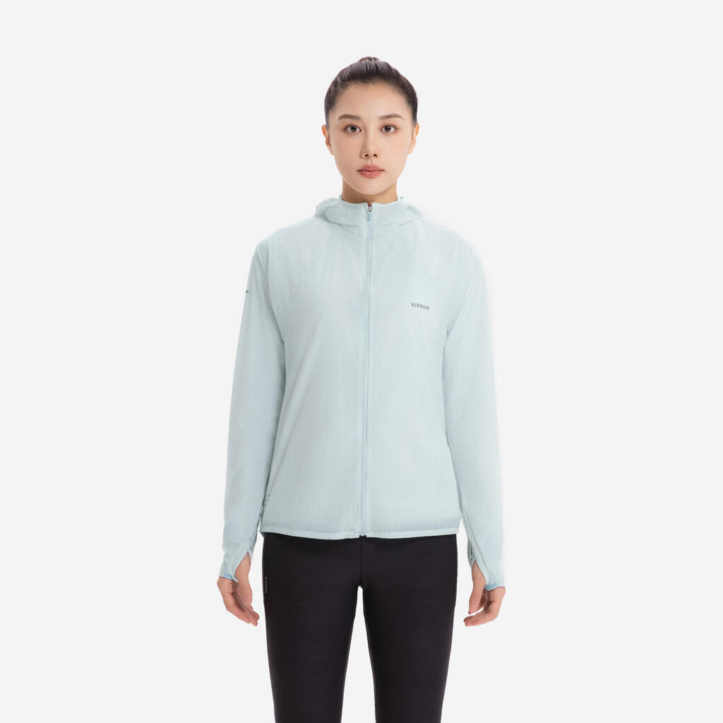 KIPRUN Run 900 Wind Women's Running & Trail Running Windproof Jacket - Green