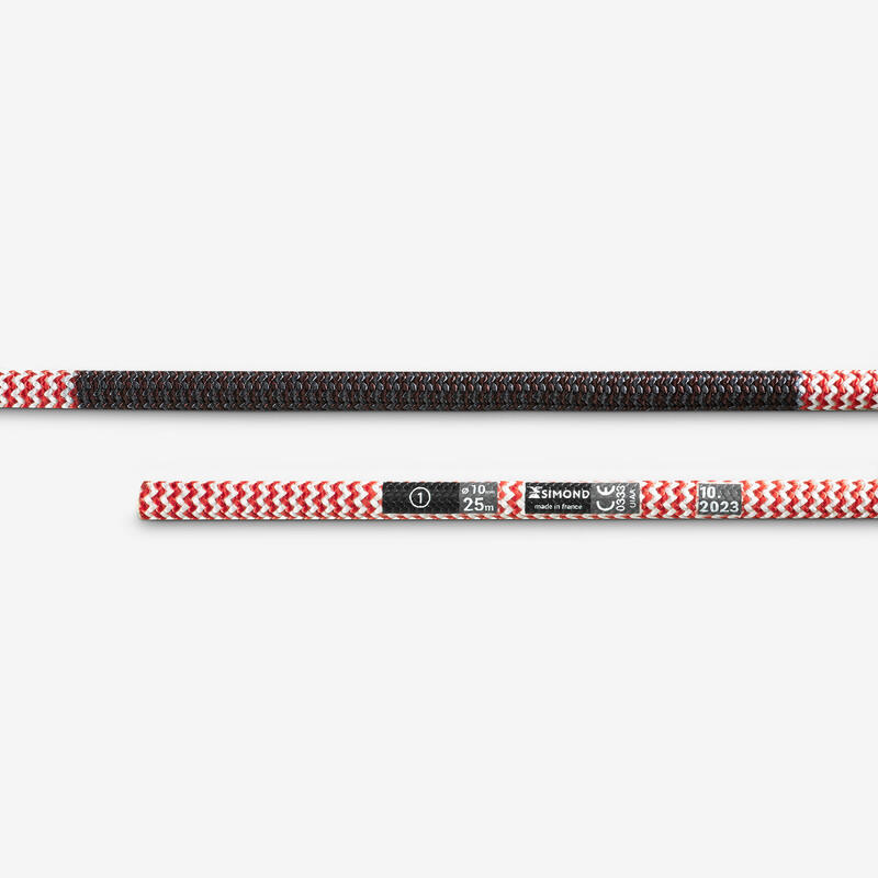 Corde d'escalade 10 mm x 25 m - klimb gym rouge