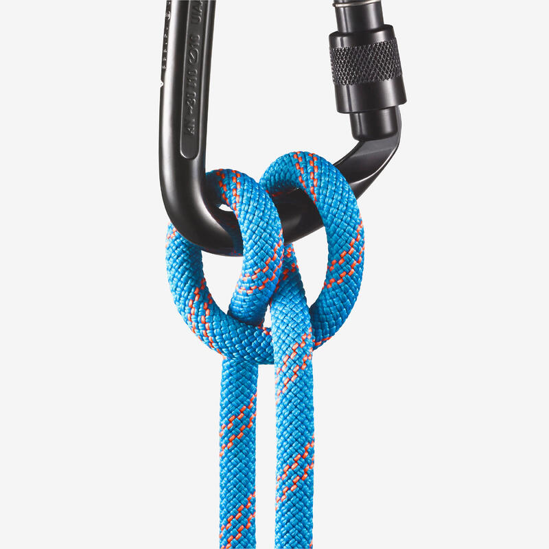 Corde à double d'escalade et d'alpinisme 8.6 mm x 50 m - rappel 8.6 bleu