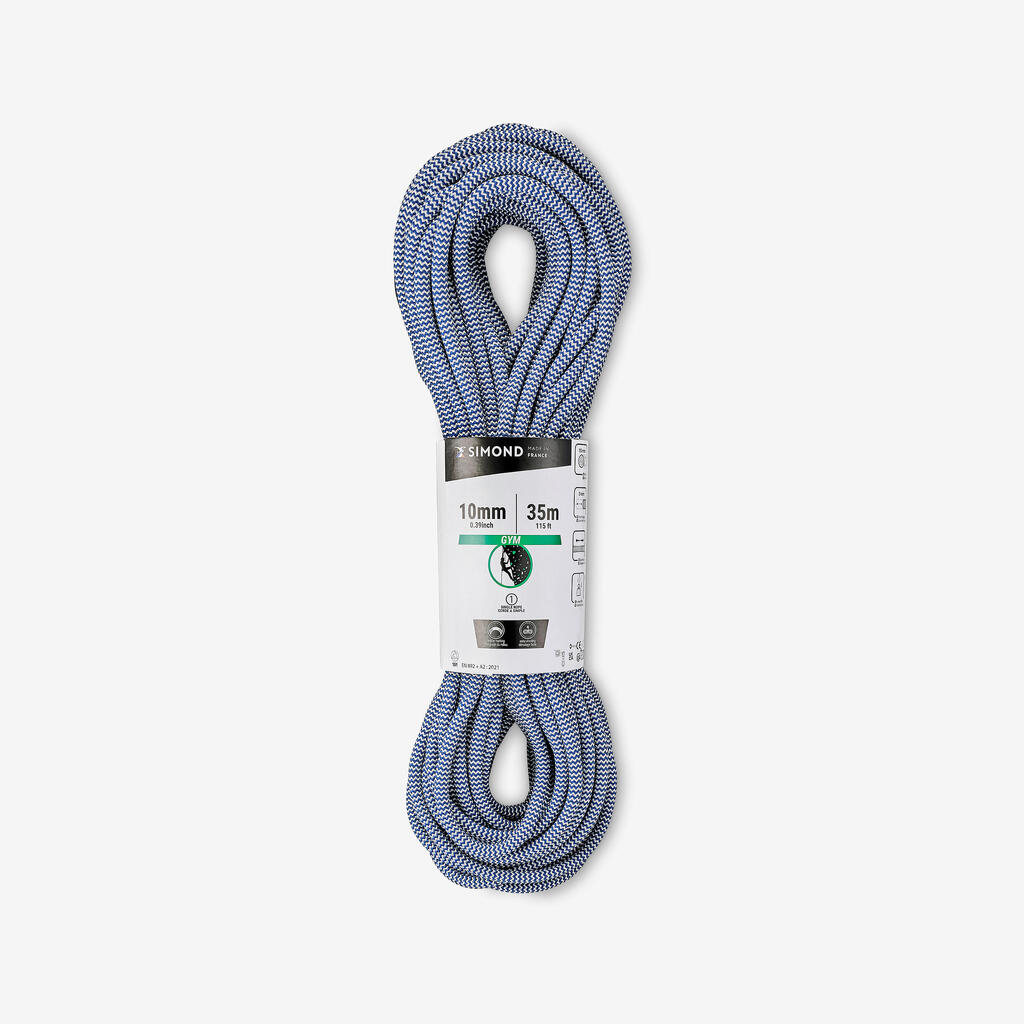 Climbing Rope 10 mm x 35 m - Klimb Gym Blue