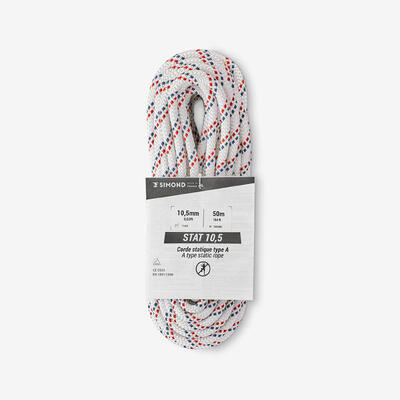 Semi-statisch touw stat 10.5 mm x 50 m wit