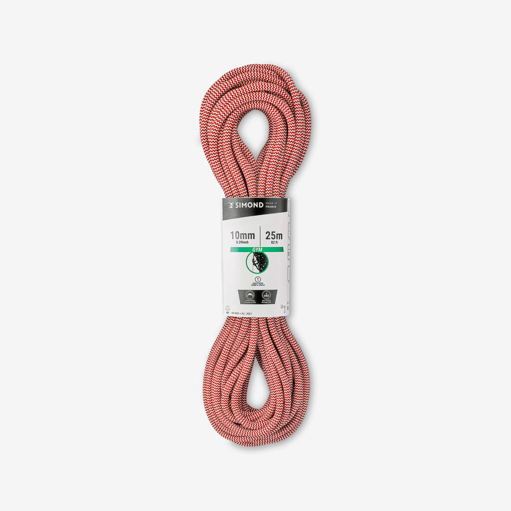 Rdeča plezalna vrv KLIMB GYM (10 mm x 25 m)