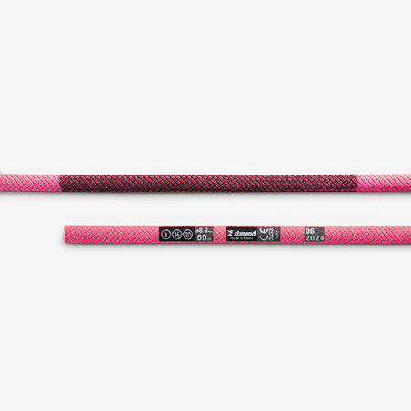 Мотузка EDGE DRY для скелелазіння та альпінізму, 8,9 мм × 60 м - рожева