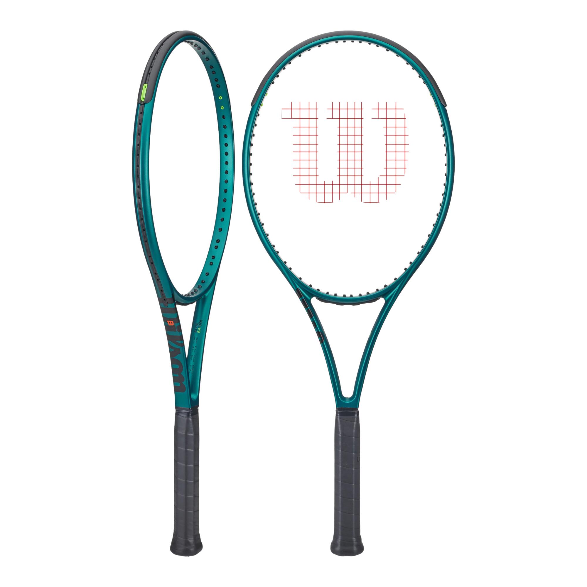 WILSON Yetişkin Tenis Raketi - Kordajsız 285 G - Yeşil - Blade 100L V9