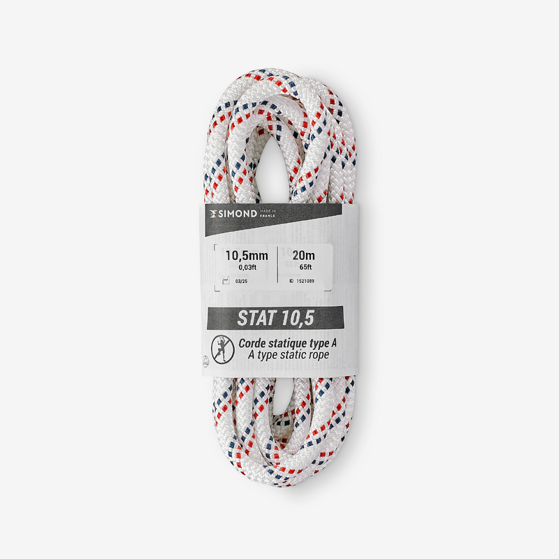 Corde semi-statique 10.5 mm Beal - travaux en hauteur Couleur Rouge Longueur max 100 m Terminaison Libre