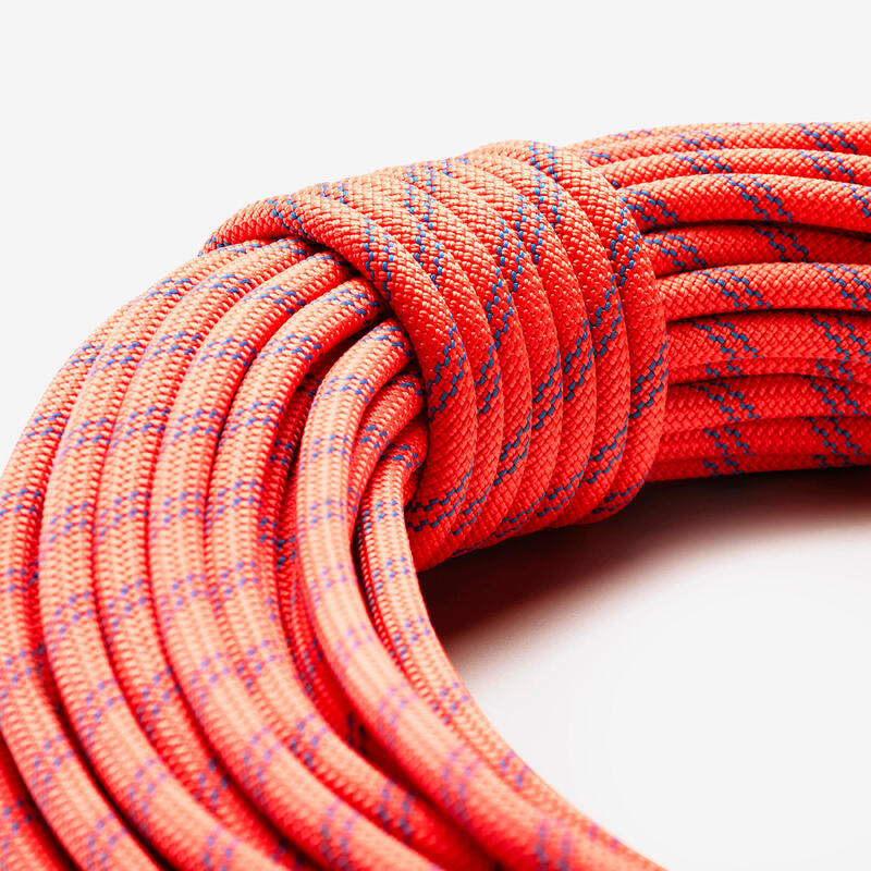 Corde à double d'escalade et d'alpinisme 8.6 mm x 60 m - rappel 8.6 orange
