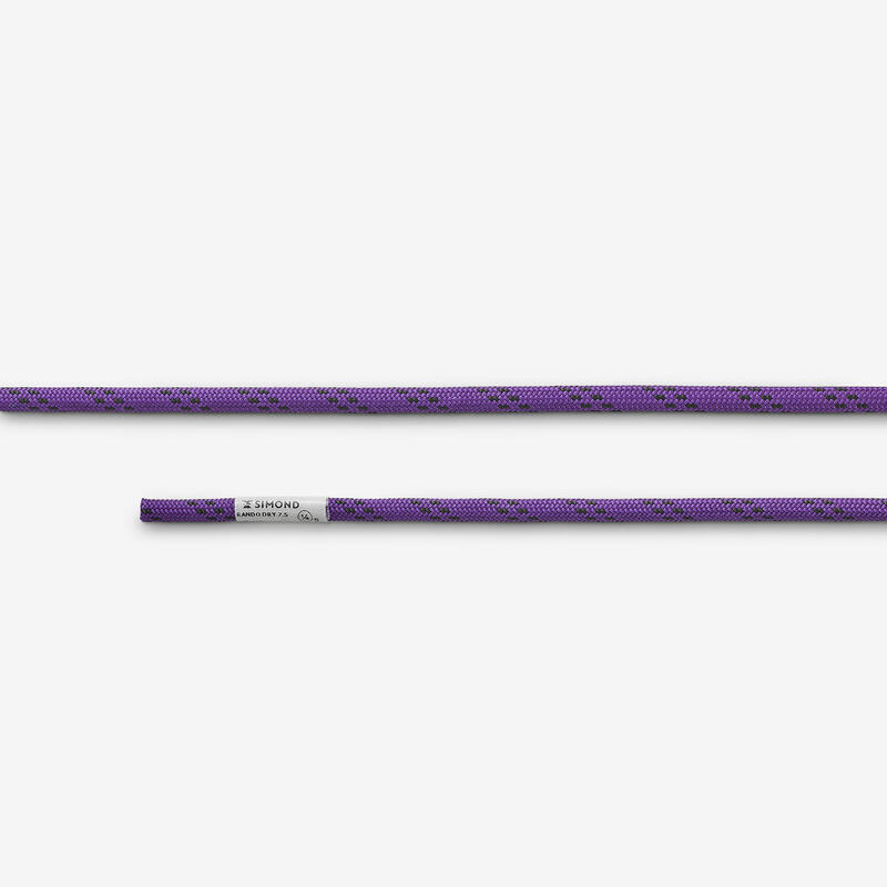 Corde a double dry 7.5 mm x 20 m - rando dry violette