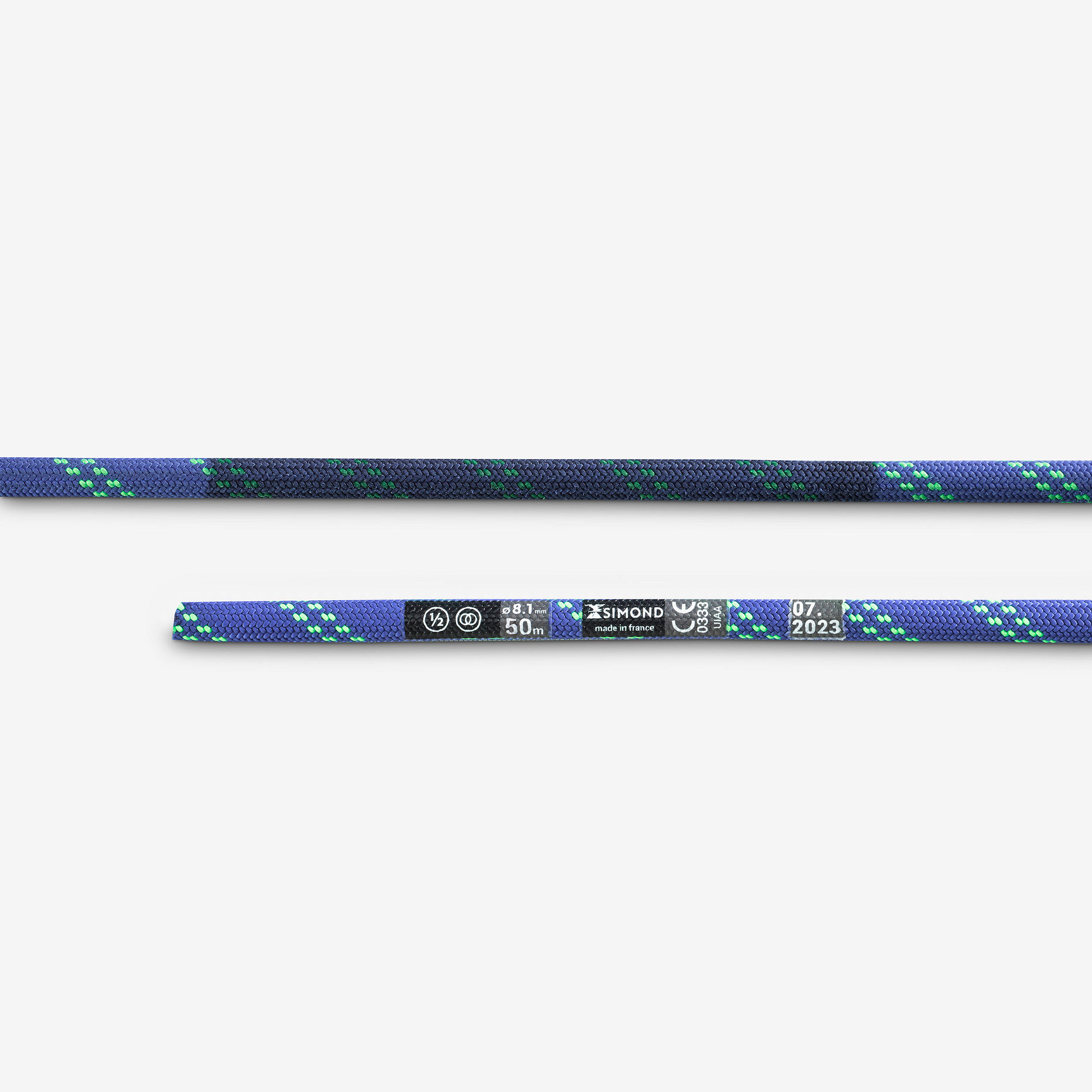 CORDE À DOUBLE D'ESCALADE ET D'ALPINISME -  RAPPEL ALPINISM 8.1 MM X 50M BLEU 4/9