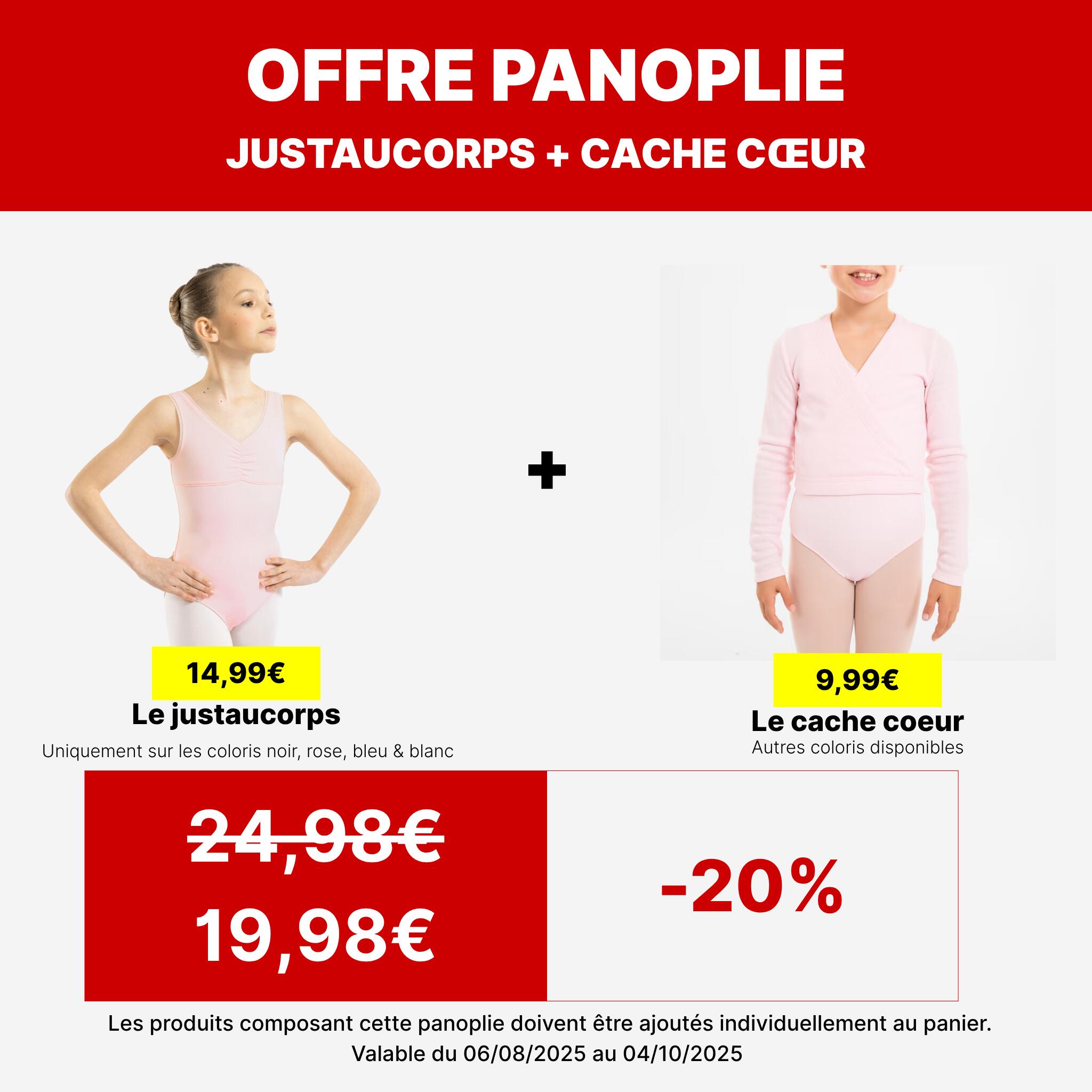 Tanzbody Ballett Mädchen - weiß 5/6