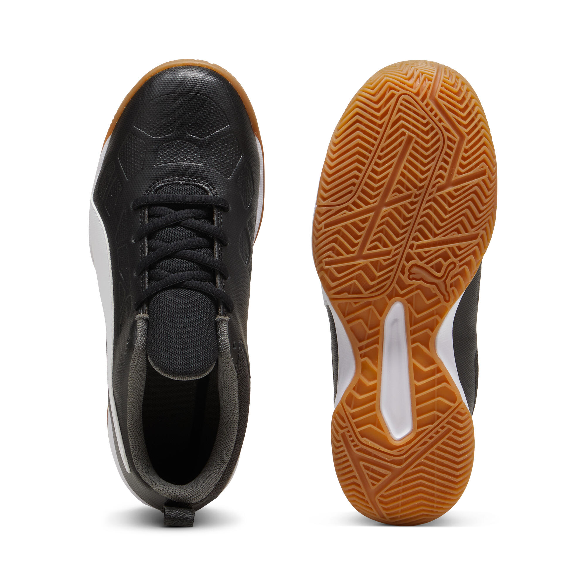 Buty na halę Puma Tenaz Jr Black White-Iron Gate 4/4