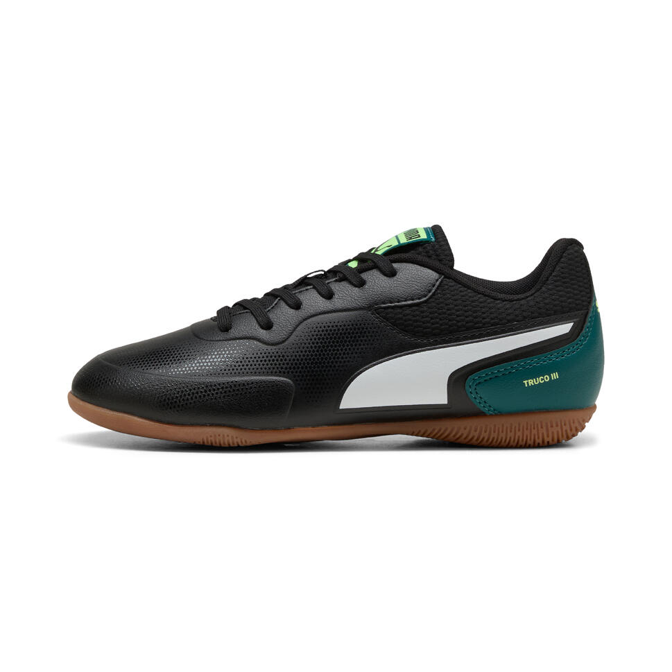 Buty na halę Puma TRUCO III Jr Black-Fizzy Light
