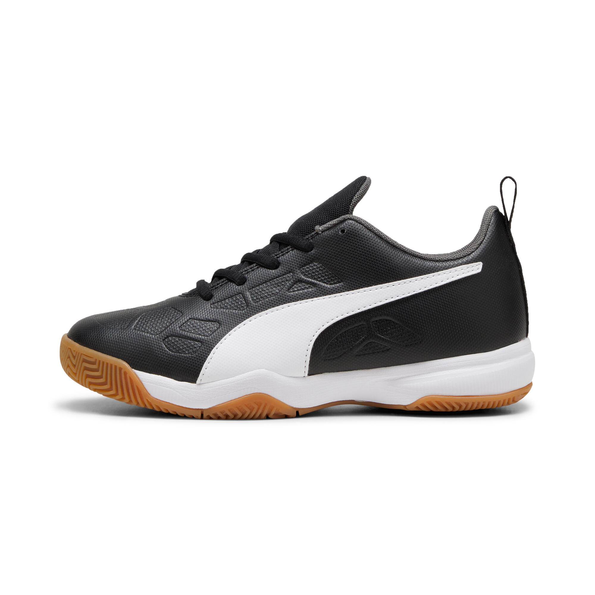 Buty na halę Puma Tenaz Jr Black White-Iron Gate 2/4