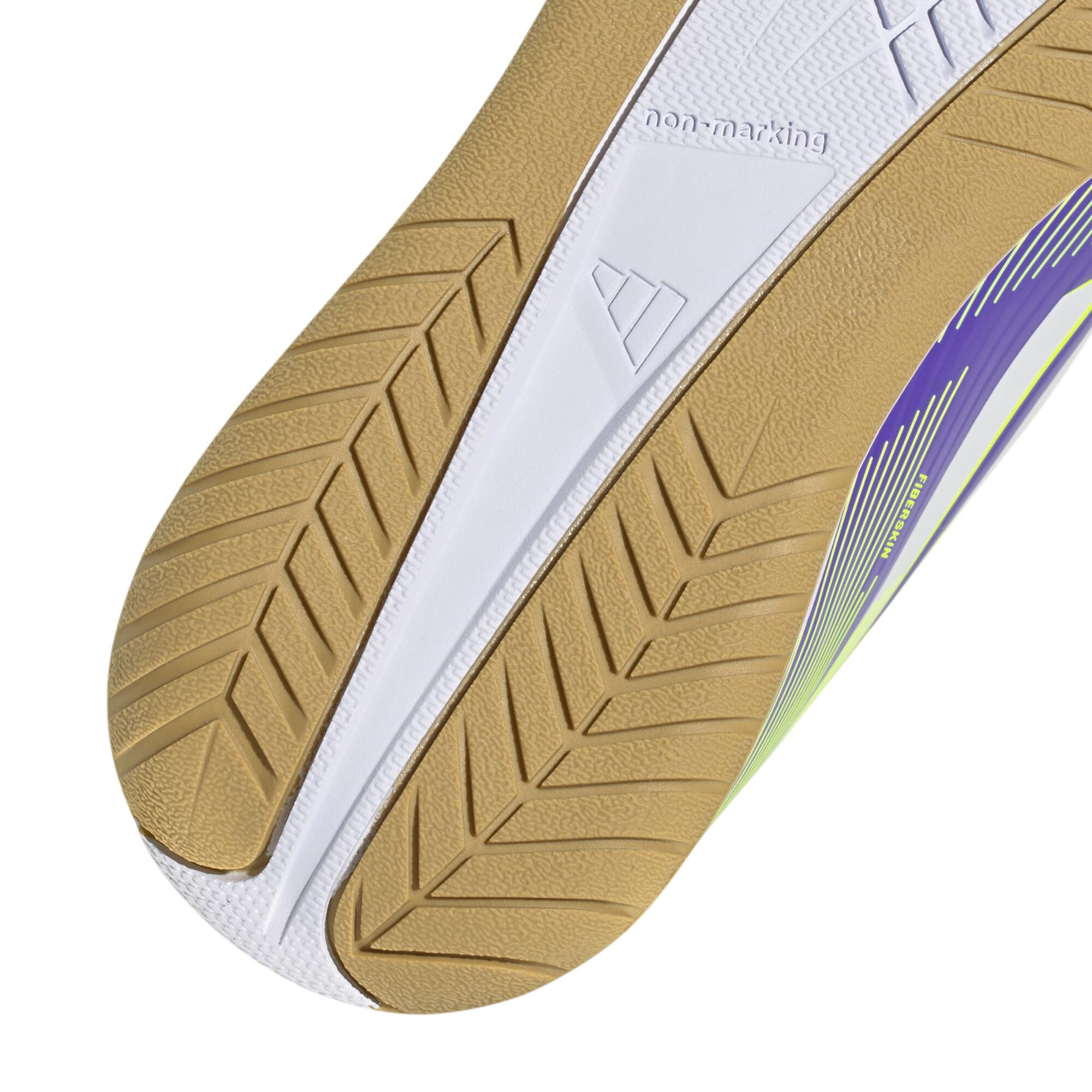Scarpe calcio bambino F50 Club Futsal viola 18/23