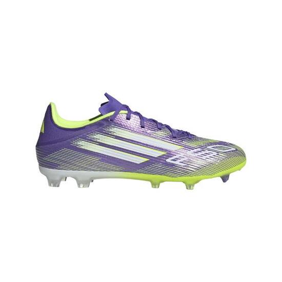Botas de fútbol F50 League FG/MG Adulto Violeta/Amarillo