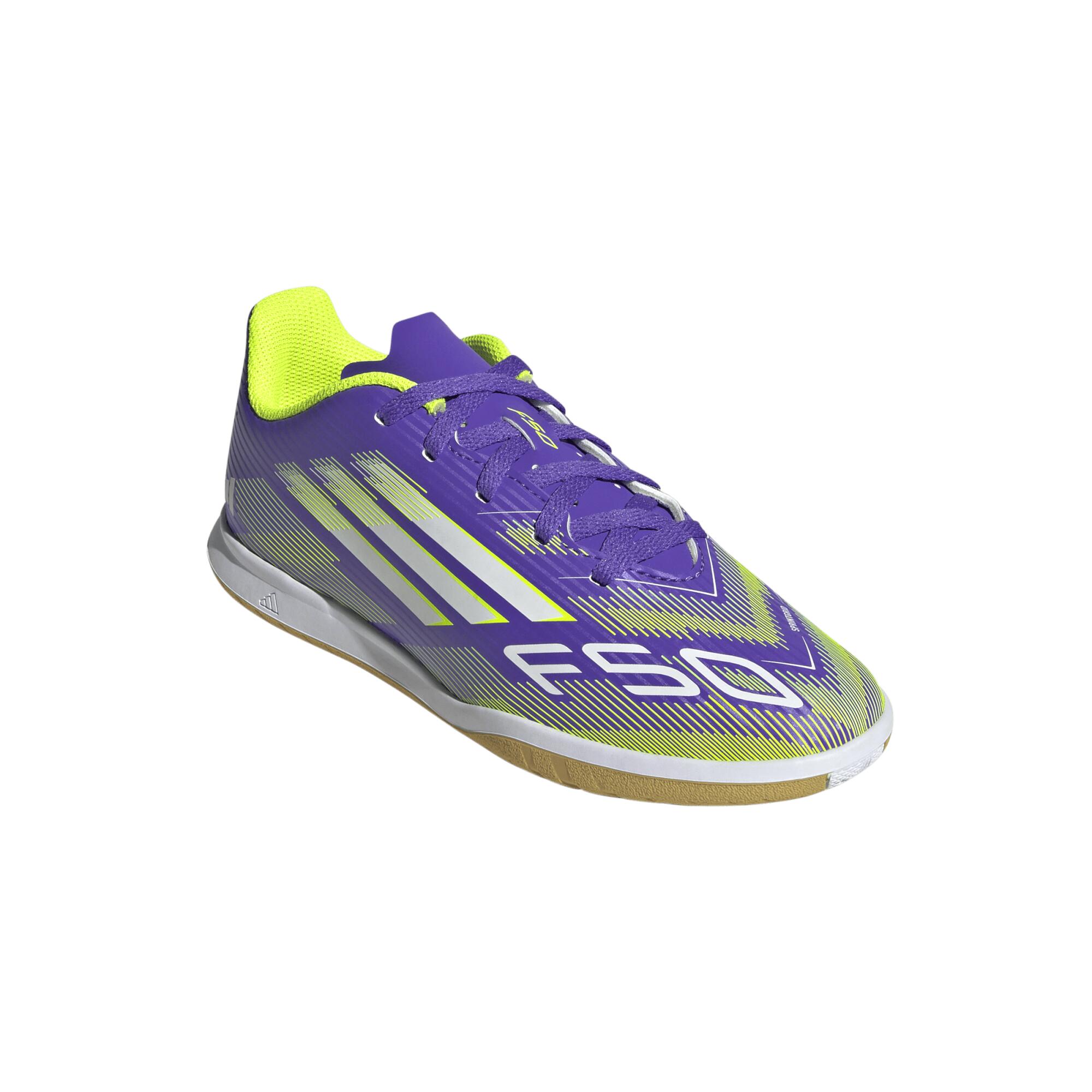 Scarpe calcio bambino F50 Club Futsal viola 15/23