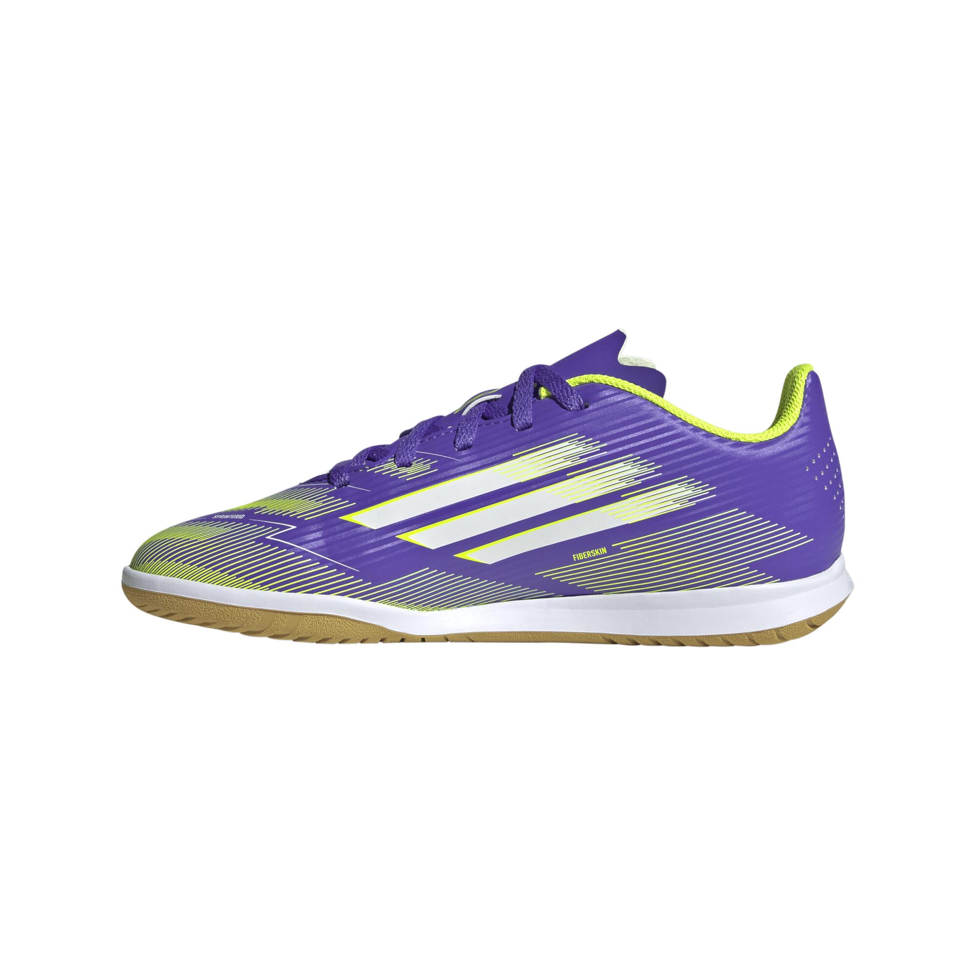 Scarpe calcio bambino F50 Club Futsal viola 14/23