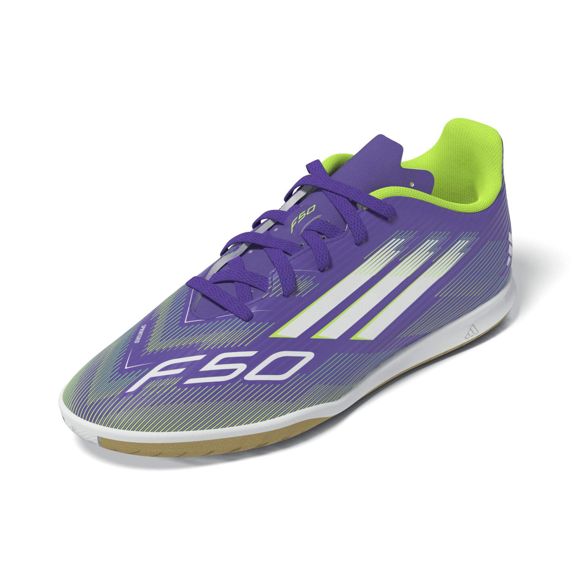 Scarpe calcio bambino F50 Club Futsal viola 20/23