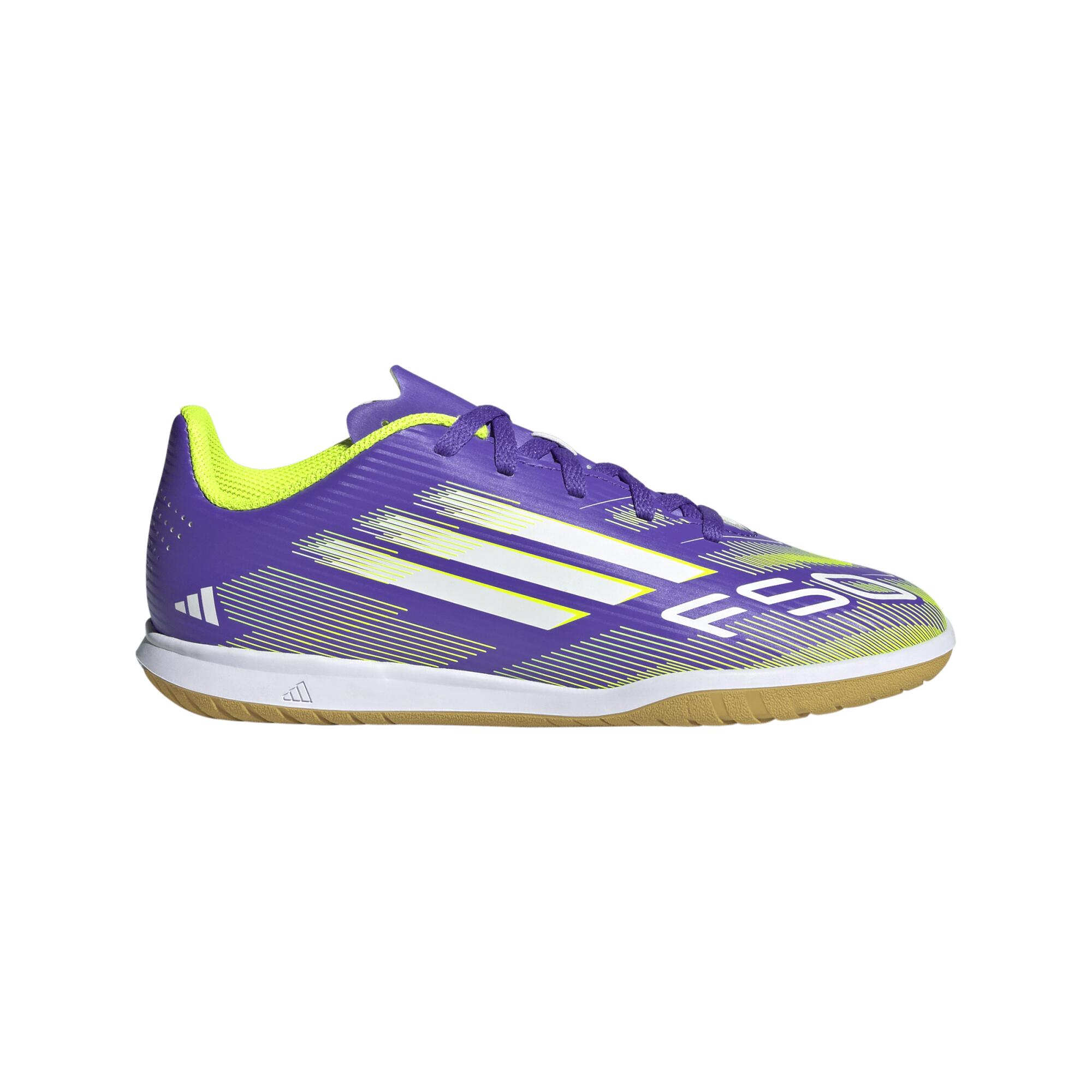 Scarpe calcio bambino F50 Club Futsal viola 11/23