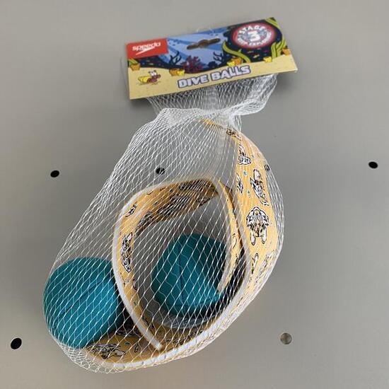 Balles lestées de piscine pour enfant, Speedo Orange aquarium noir