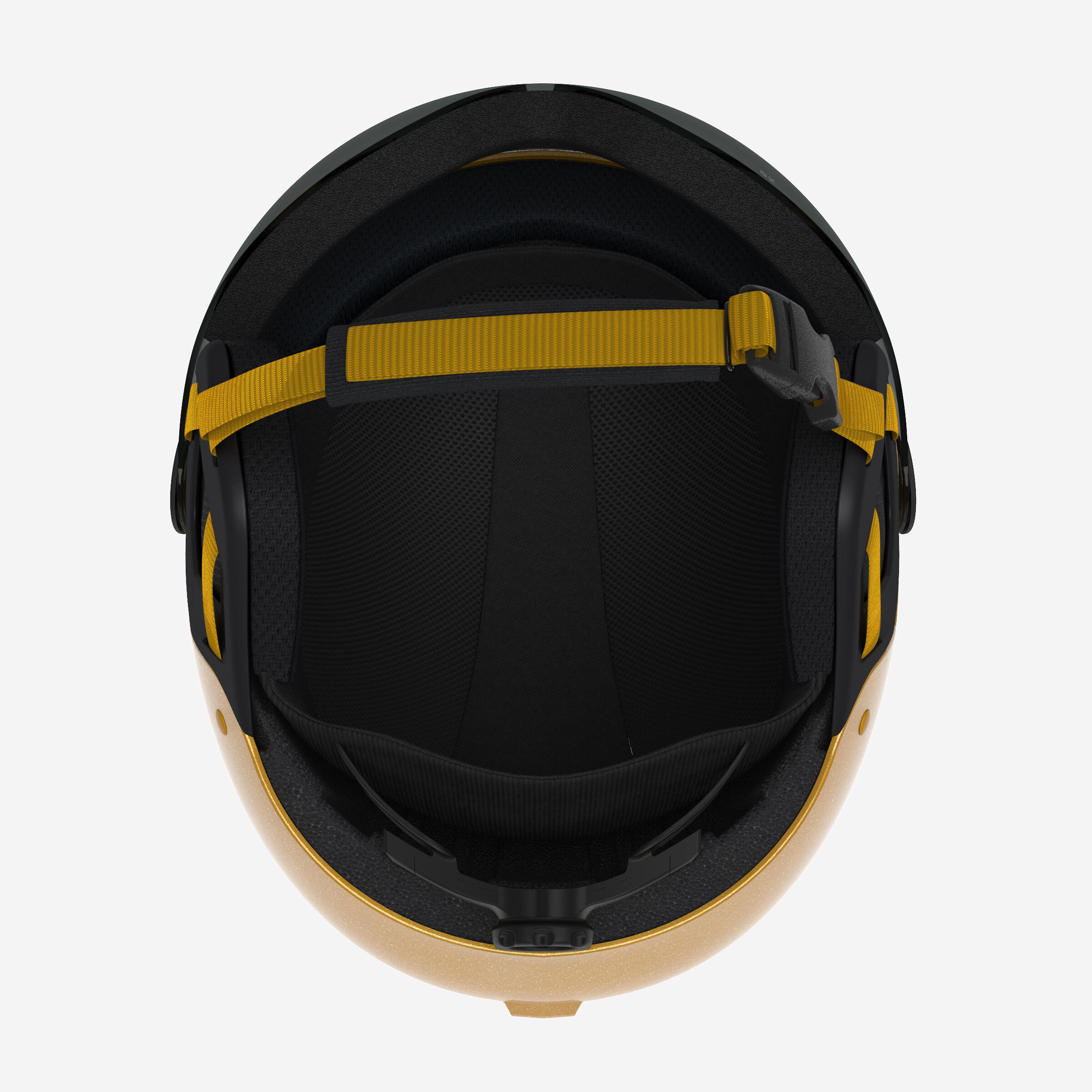 Skihelm für Kinder, H-KID 550 gelb gestreift 5/7