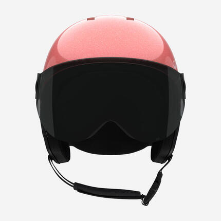 Casque de ski enfant, H-KID 550 rose paillettes