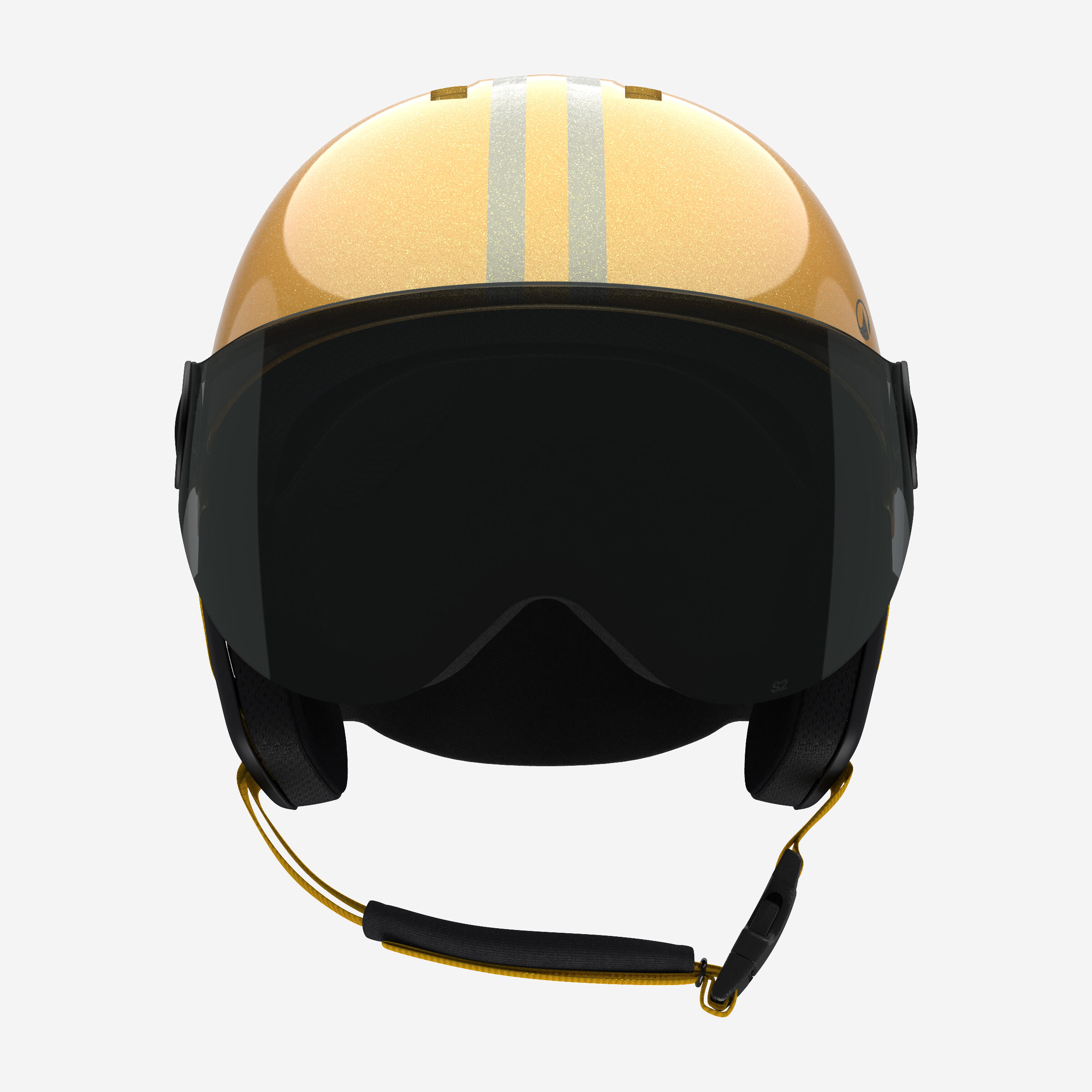 Skihelm für Kinder, H-KID 550 gelb gestreift 2/7