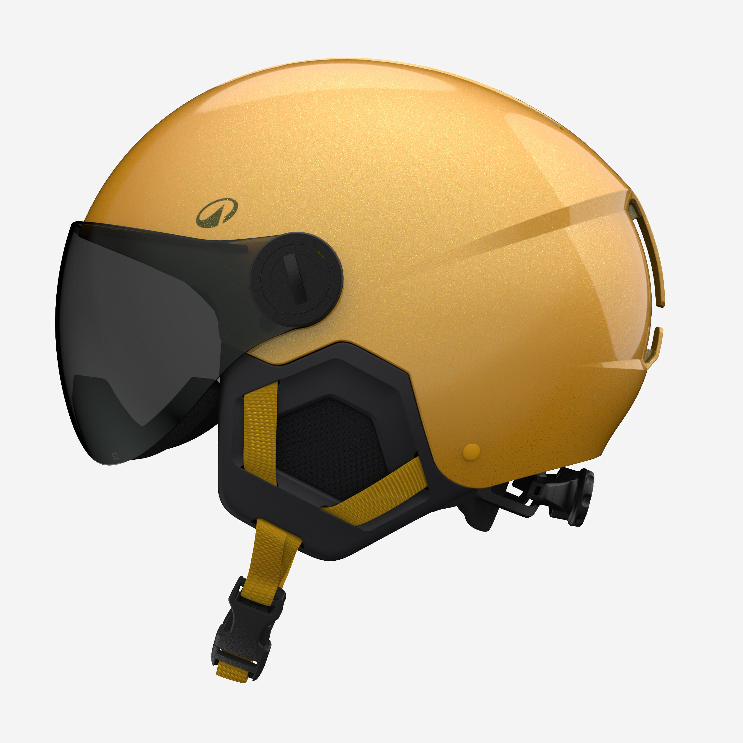 Skihelm für Kinder, H-KID 550 gelb gestreift 3/7