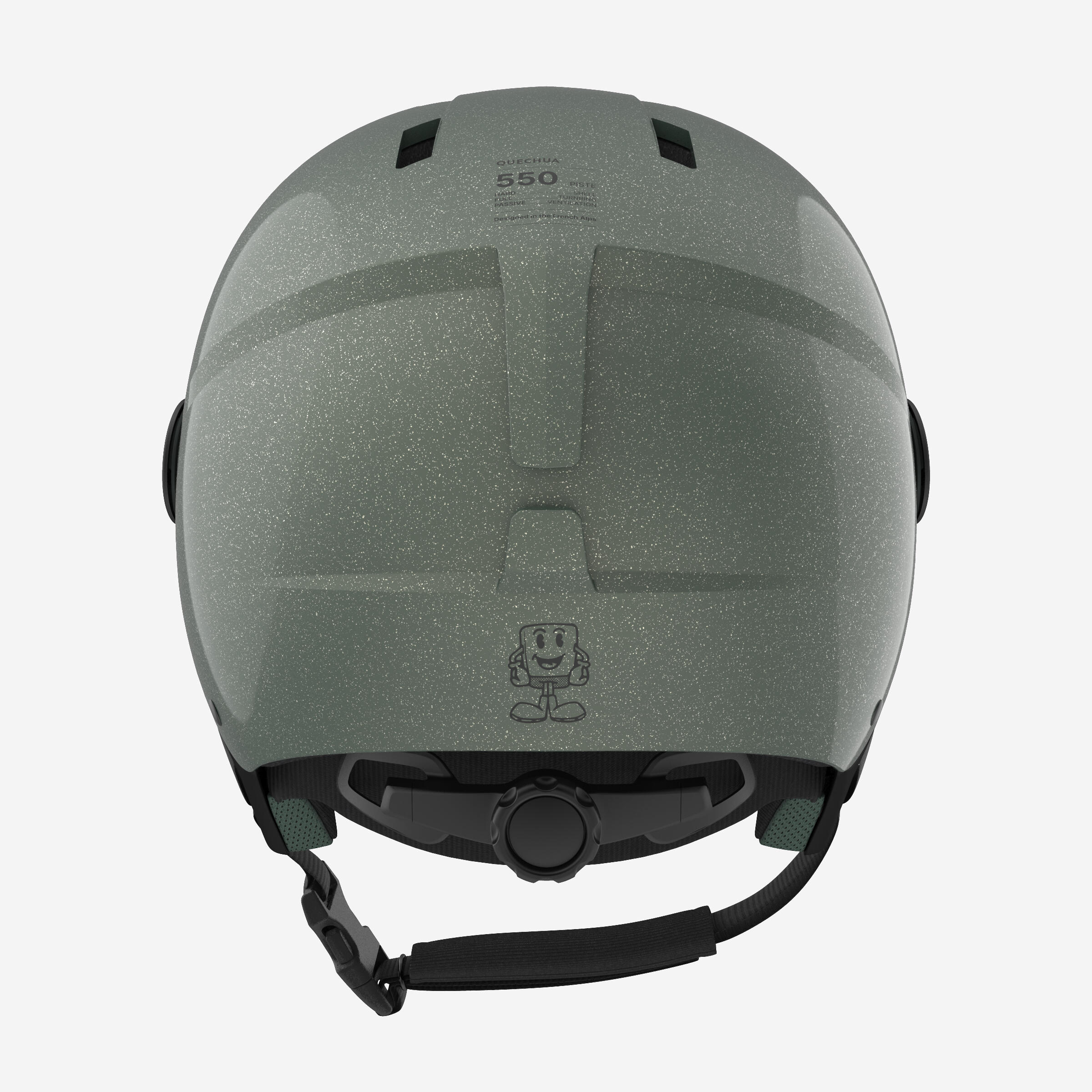 Casco Regolabile Sci Casco Da Sci Black Crevice Kinder Leogang