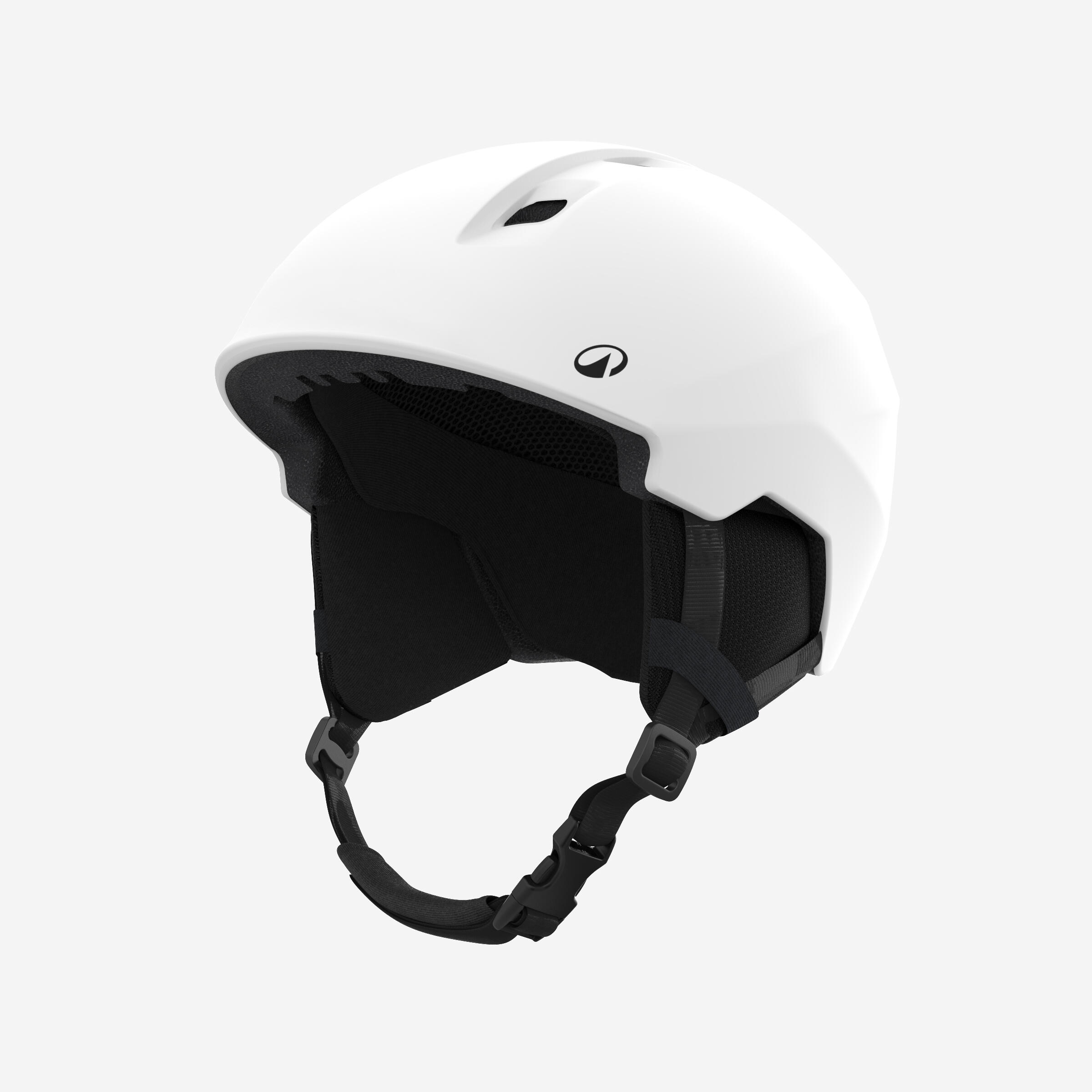 H PST 500 Adults’ Downhill Skiing Helmet – Matt White