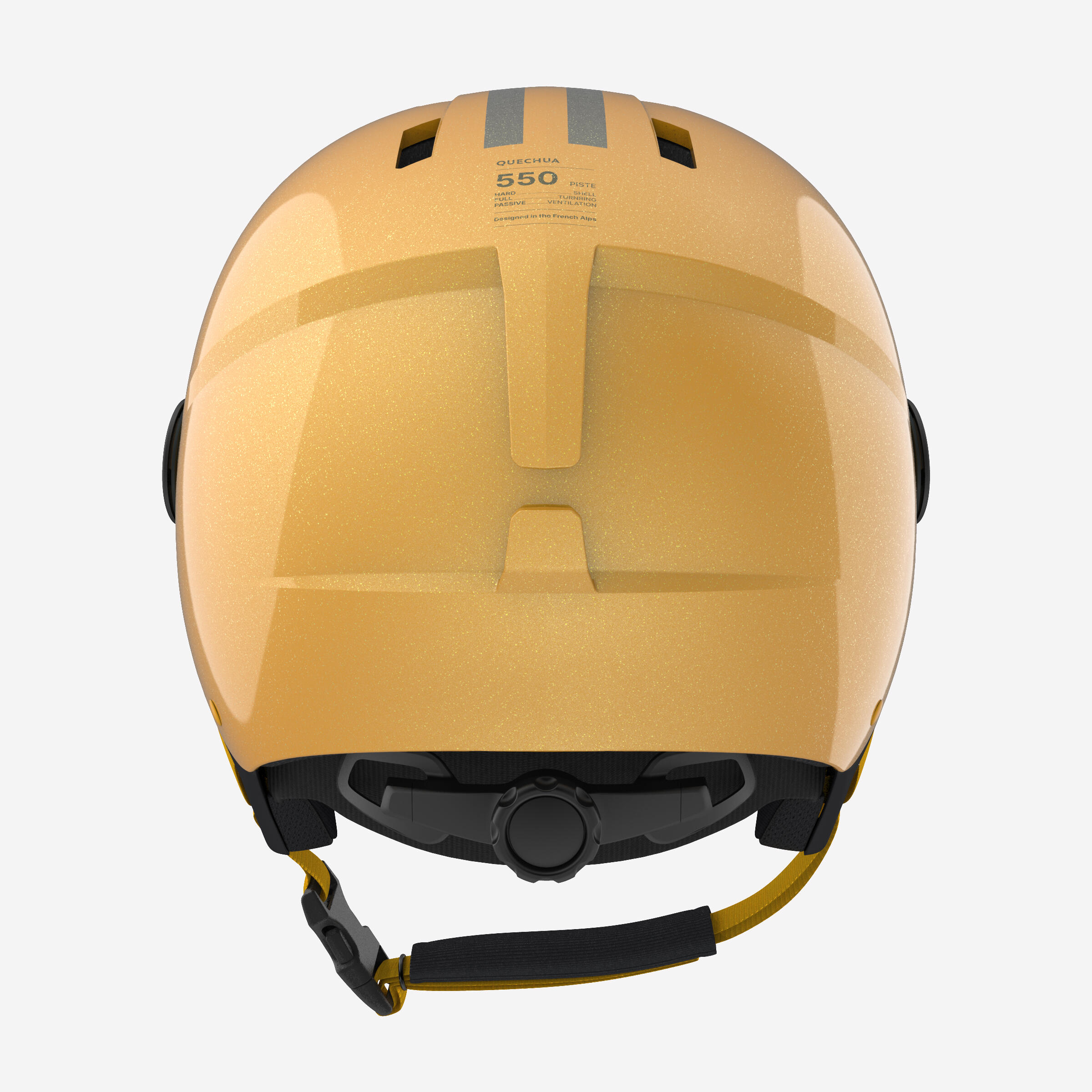 Skihelm für Kinder, H-KID 550 gelb gestreift 4/7