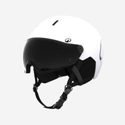 Casque de ski avec visière adulte, PST 150 blanc